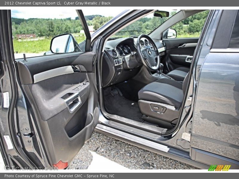 Cyber Gray Metallic / Black 2012 Chevrolet Captiva Sport LS