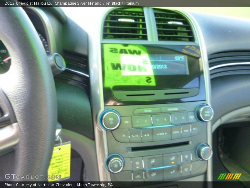 Champagne Silver Metallic / Jet Black/Titanium 2013 Chevrolet Malibu LS