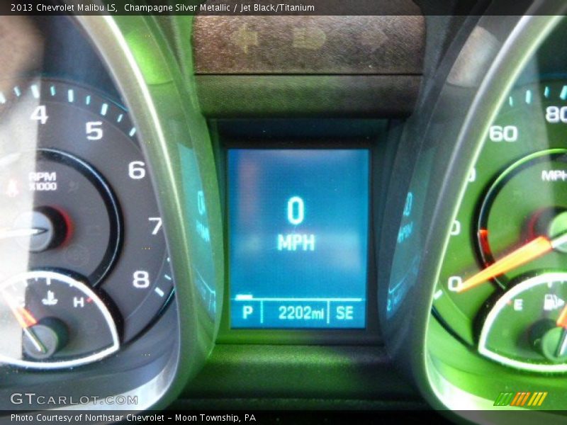 Champagne Silver Metallic / Jet Black/Titanium 2013 Chevrolet Malibu LS