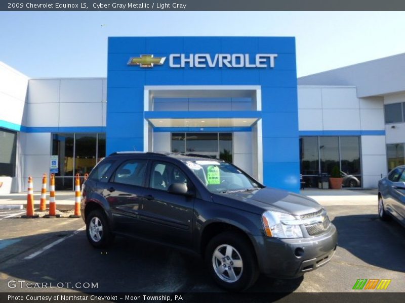 Cyber Gray Metallic / Light Gray 2009 Chevrolet Equinox LS
