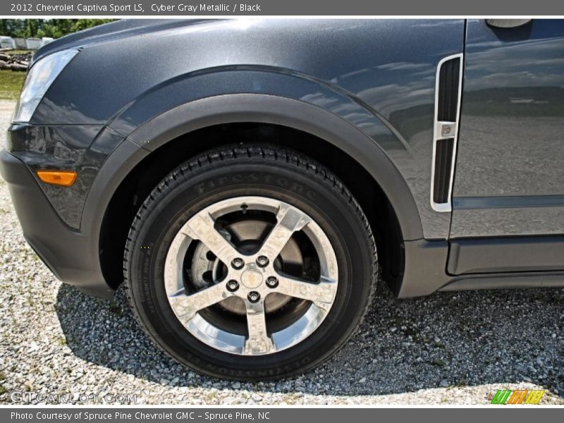Cyber Gray Metallic / Black 2012 Chevrolet Captiva Sport LS