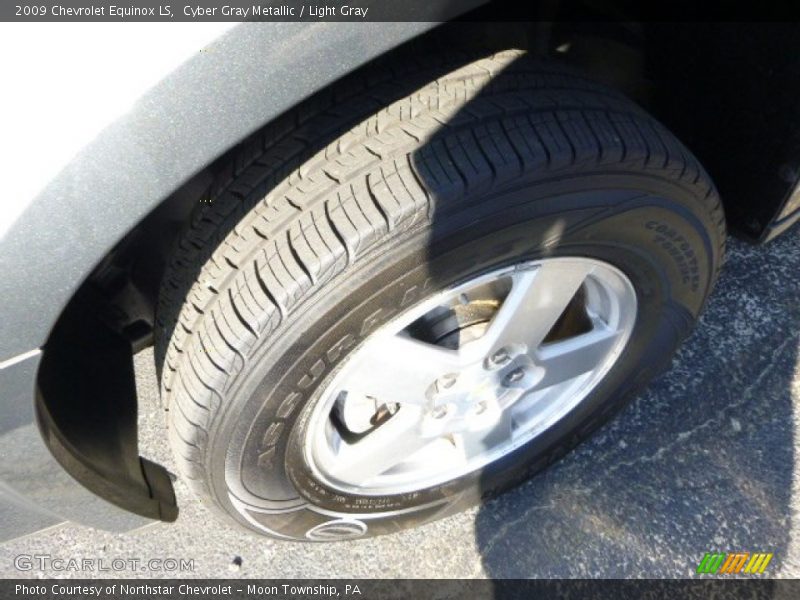 Cyber Gray Metallic / Light Gray 2009 Chevrolet Equinox LS