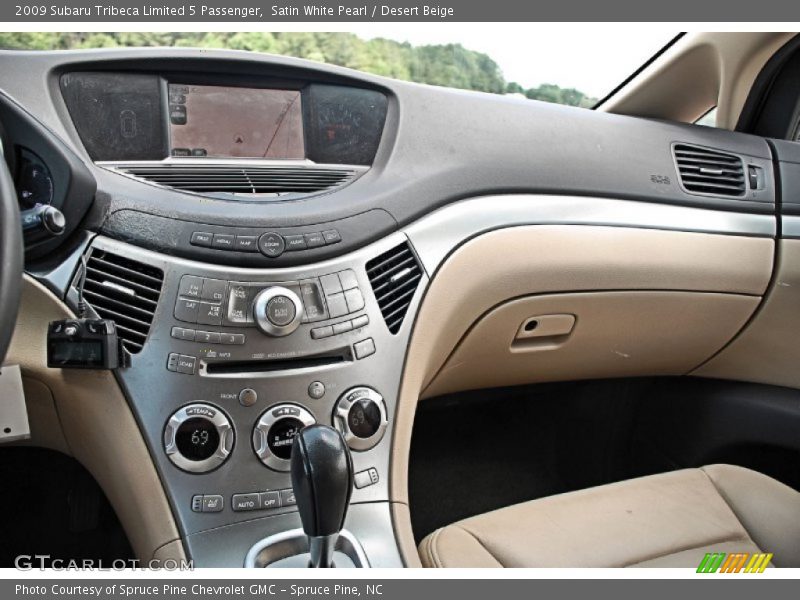 Satin White Pearl / Desert Beige 2009 Subaru Tribeca Limited 5 Passenger