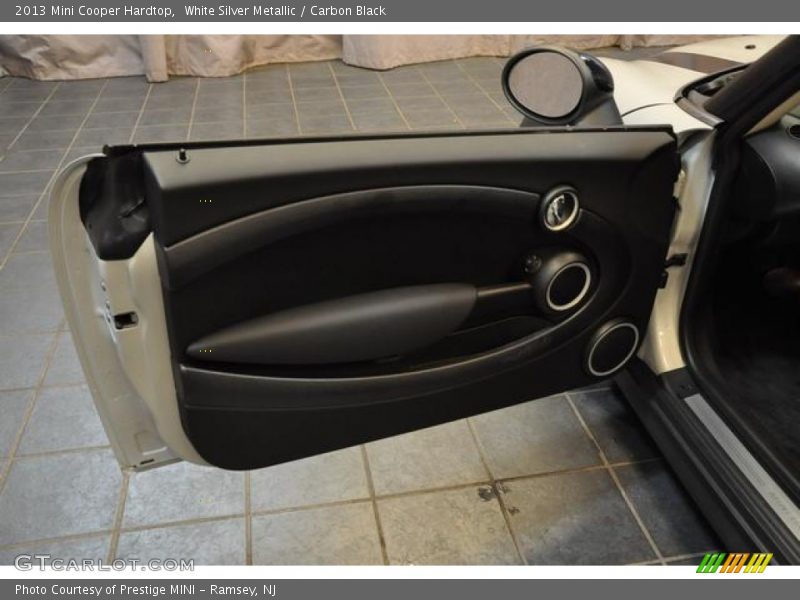 White Silver Metallic / Carbon Black 2013 Mini Cooper Hardtop
