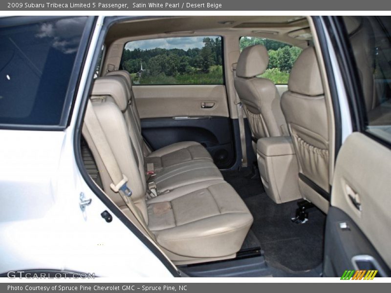 Satin White Pearl / Desert Beige 2009 Subaru Tribeca Limited 5 Passenger