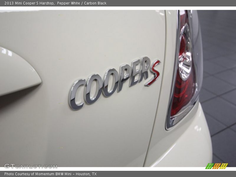 Pepper White / Carbon Black 2013 Mini Cooper S Hardtop