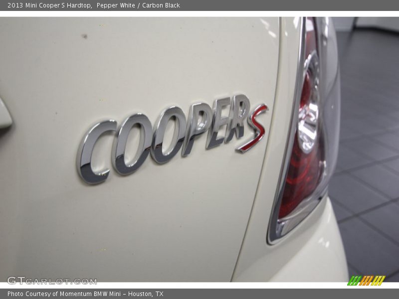 Pepper White / Carbon Black 2013 Mini Cooper S Hardtop