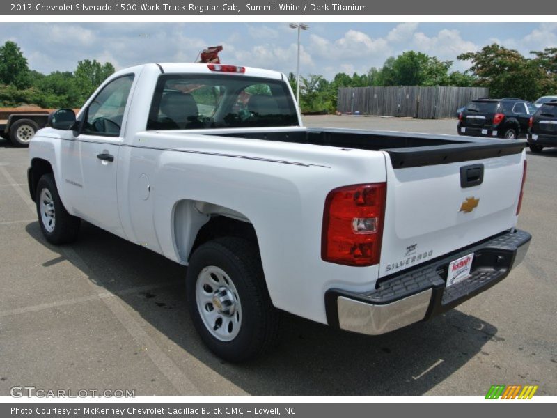 Summit White / Dark Titanium 2013 Chevrolet Silverado 1500 Work Truck Regular Cab