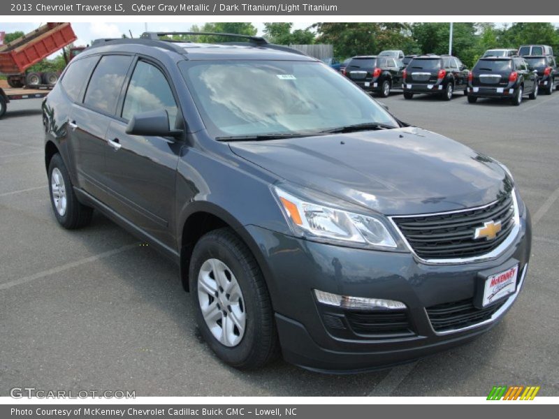 Cyber Gray Metallic / Dark Titanium/Light Titanium 2013 Chevrolet Traverse LS