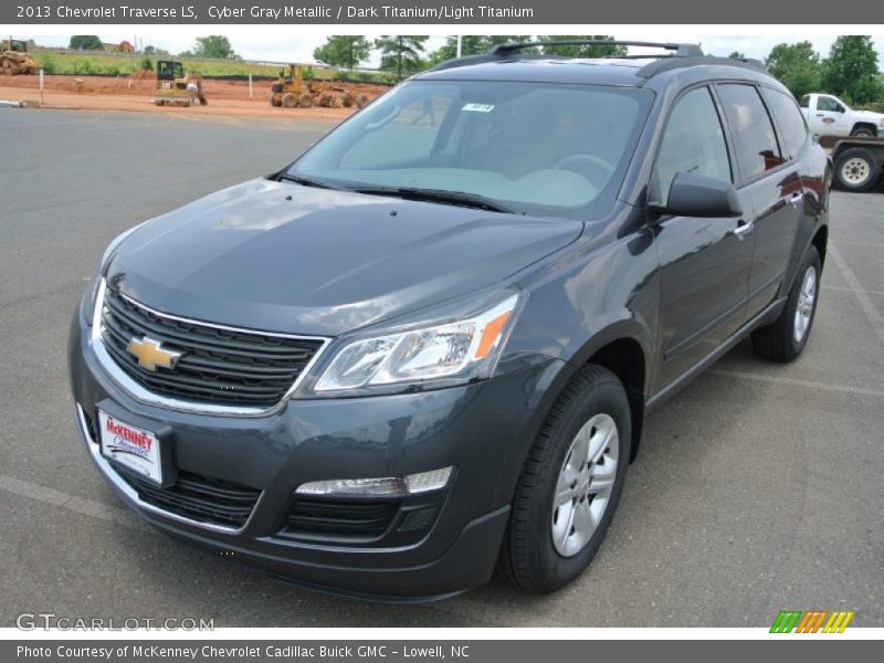 Cyber Gray Metallic / Dark Titanium/Light Titanium 2013 Chevrolet Traverse LS