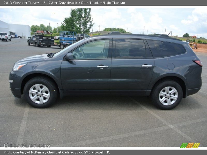 Cyber Gray Metallic / Dark Titanium/Light Titanium 2013 Chevrolet Traverse LS