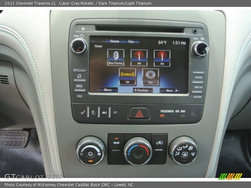 Cyber Gray Metallic / Dark Titanium/Light Titanium 2013 Chevrolet Traverse LS