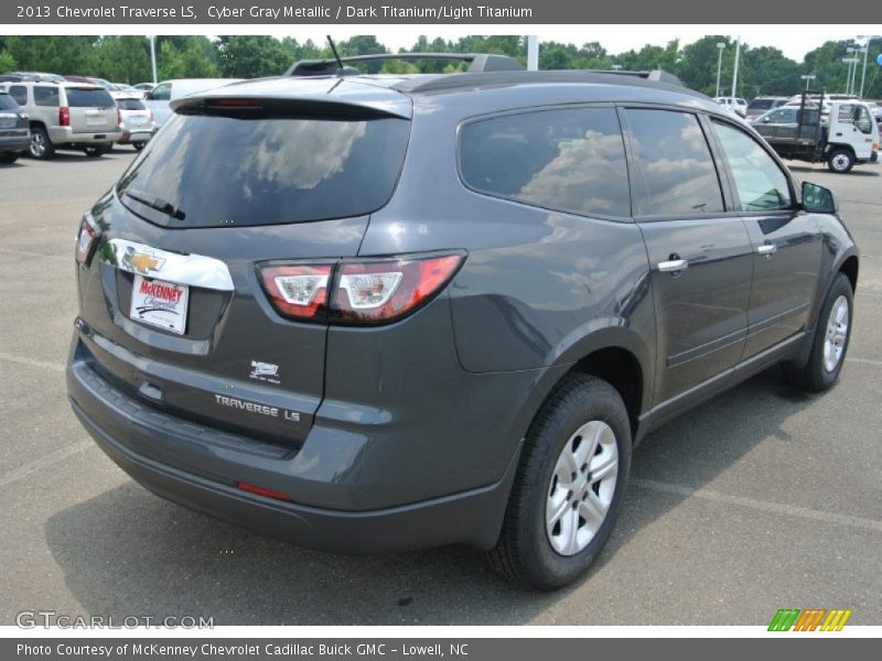 Cyber Gray Metallic / Dark Titanium/Light Titanium 2013 Chevrolet Traverse LS