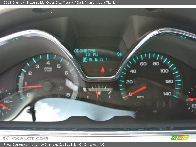 Cyber Gray Metallic / Dark Titanium/Light Titanium 2013 Chevrolet Traverse LS