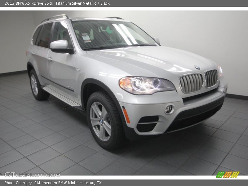 Titanium Silver Metallic / Black 2013 BMW X5 xDrive 35d