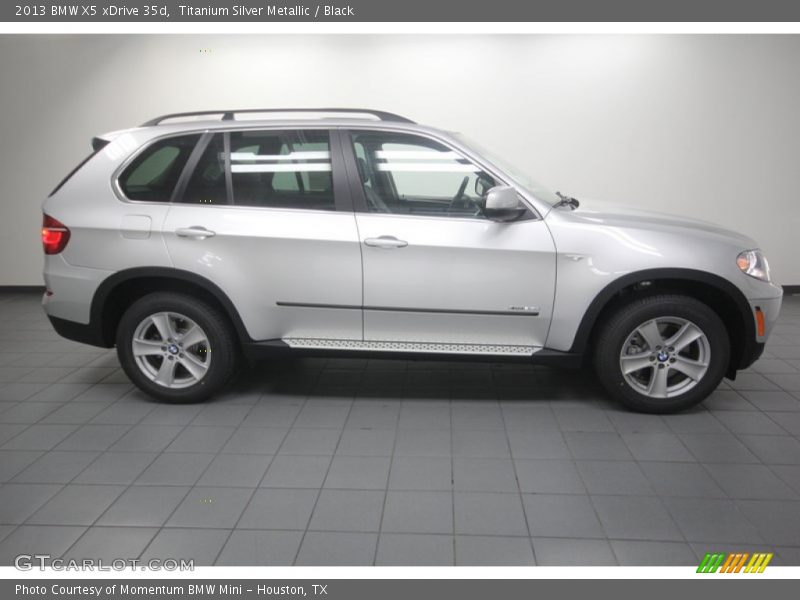 Titanium Silver Metallic / Black 2013 BMW X5 xDrive 35d