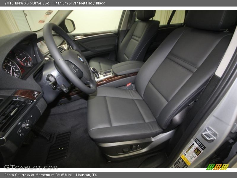 Titanium Silver Metallic / Black 2013 BMW X5 xDrive 35d