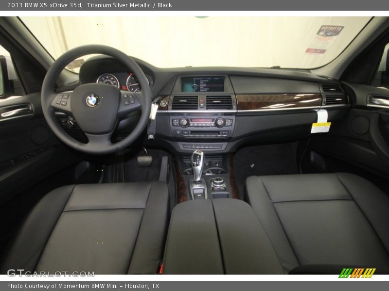 Titanium Silver Metallic / Black 2013 BMW X5 xDrive 35d