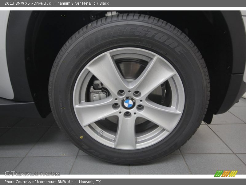 Titanium Silver Metallic / Black 2013 BMW X5 xDrive 35d