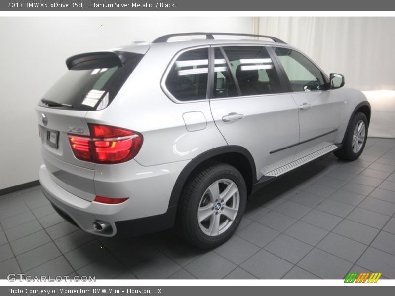 Titanium Silver Metallic / Black 2013 BMW X5 xDrive 35d