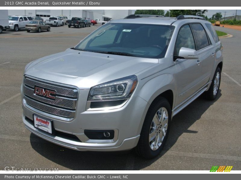 Quicksilver Metallic / Ebony 2013 GMC Acadia Denali