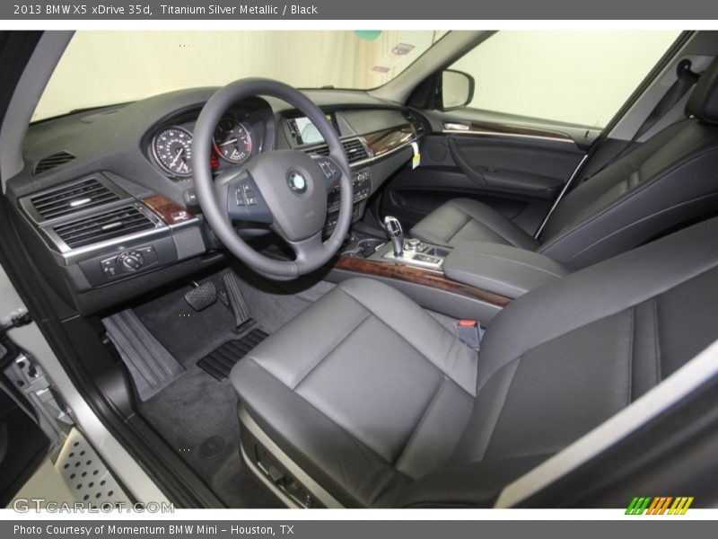 Titanium Silver Metallic / Black 2013 BMW X5 xDrive 35d