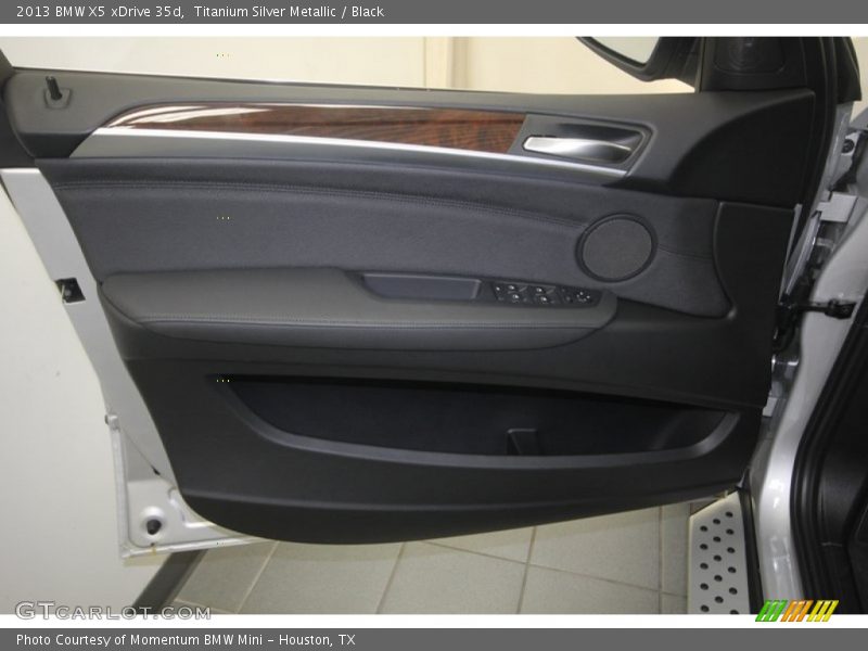 Titanium Silver Metallic / Black 2013 BMW X5 xDrive 35d