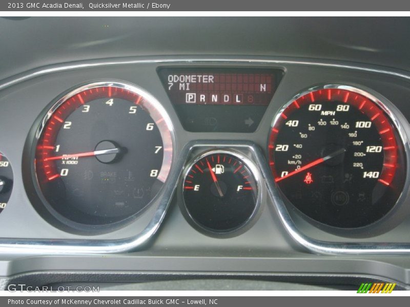 Quicksilver Metallic / Ebony 2013 GMC Acadia Denali