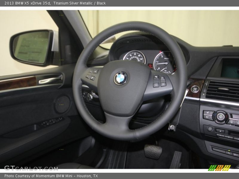Titanium Silver Metallic / Black 2013 BMW X5 xDrive 35d