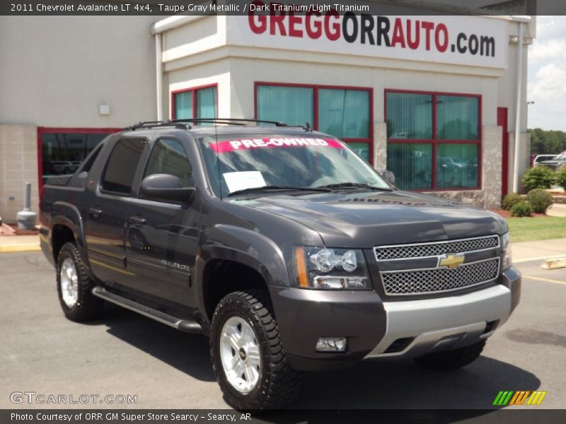 Taupe Gray Metallic / Dark Titanium/Light Titanium 2011 Chevrolet Avalanche LT 4x4