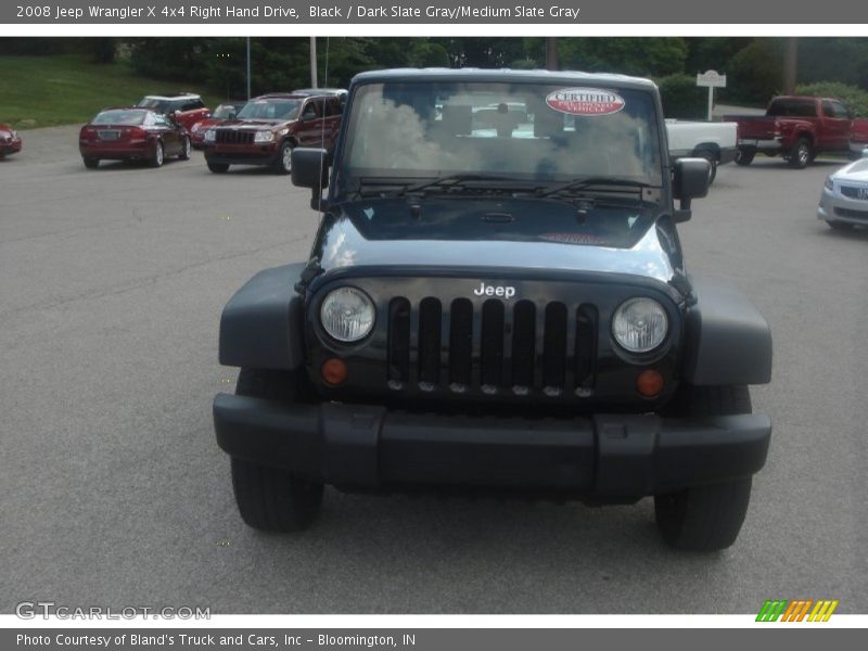 Black / Dark Slate Gray/Medium Slate Gray 2008 Jeep Wrangler X 4x4 Right Hand Drive