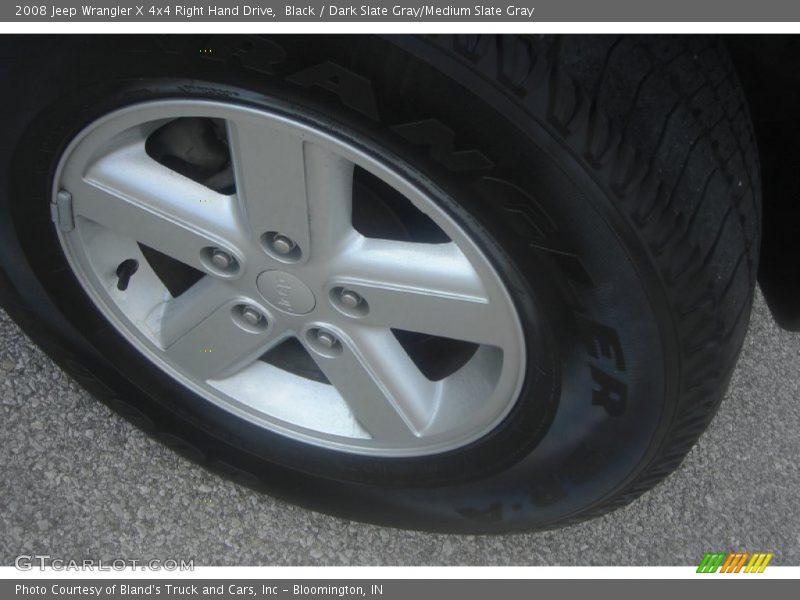 Black / Dark Slate Gray/Medium Slate Gray 2008 Jeep Wrangler X 4x4 Right Hand Drive