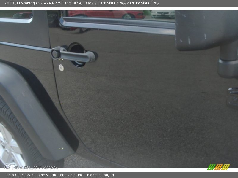 Black / Dark Slate Gray/Medium Slate Gray 2008 Jeep Wrangler X 4x4 Right Hand Drive