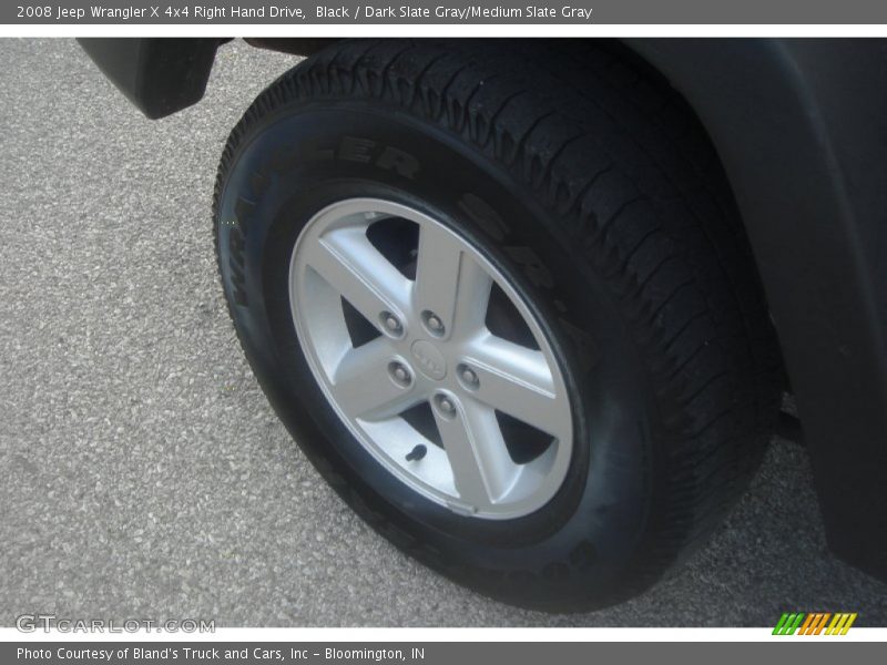 Black / Dark Slate Gray/Medium Slate Gray 2008 Jeep Wrangler X 4x4 Right Hand Drive