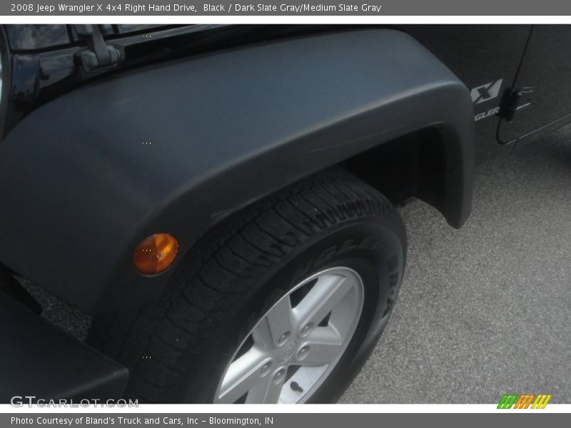 Black / Dark Slate Gray/Medium Slate Gray 2008 Jeep Wrangler X 4x4 Right Hand Drive