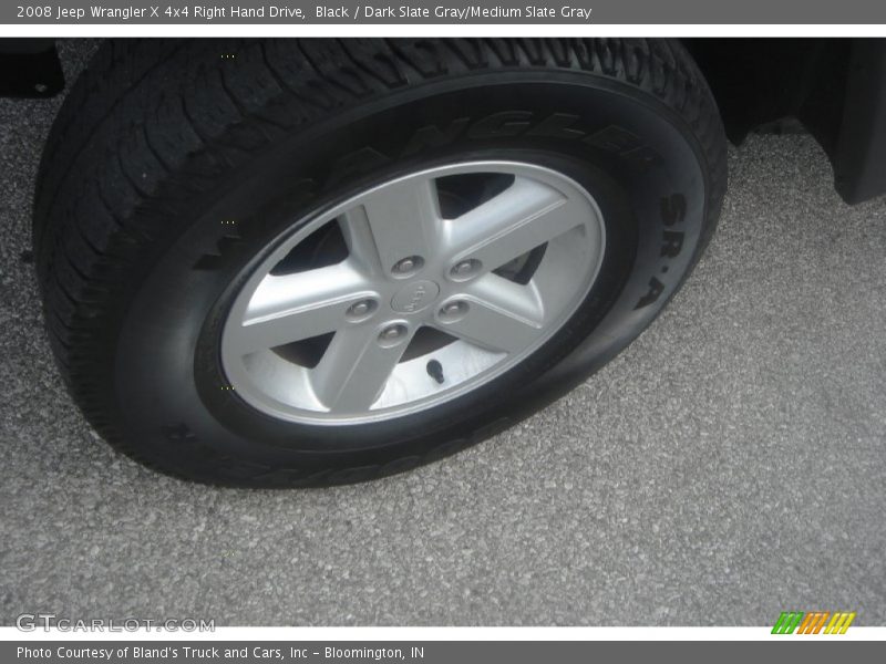 Black / Dark Slate Gray/Medium Slate Gray 2008 Jeep Wrangler X 4x4 Right Hand Drive