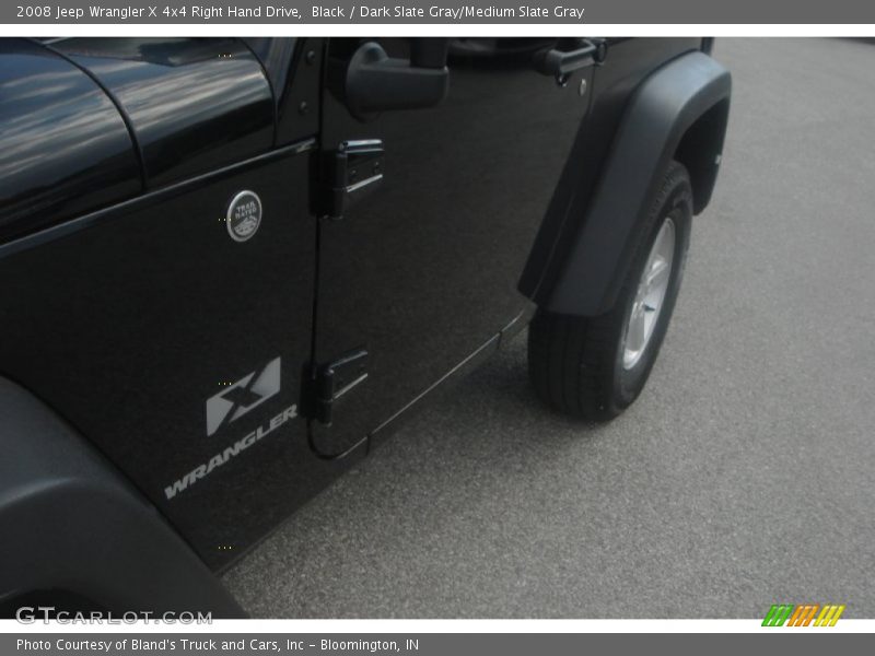 Black / Dark Slate Gray/Medium Slate Gray 2008 Jeep Wrangler X 4x4 Right Hand Drive