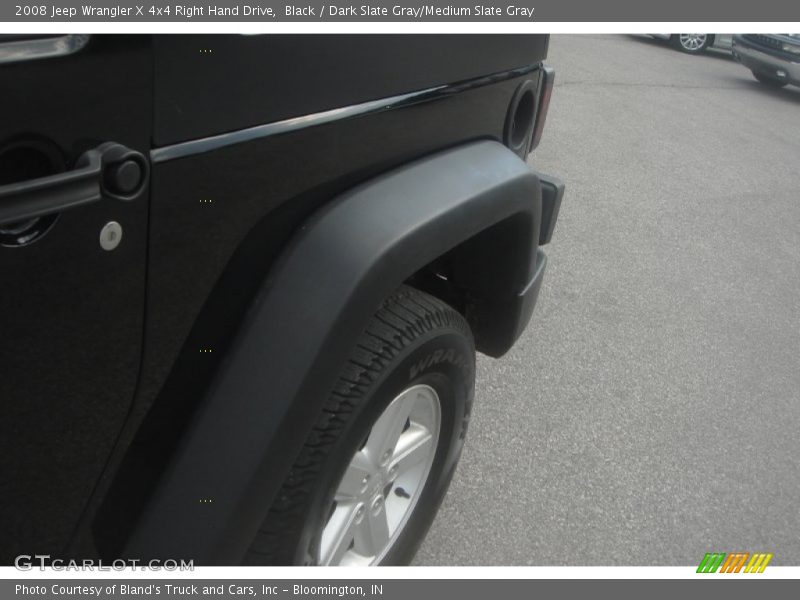 Black / Dark Slate Gray/Medium Slate Gray 2008 Jeep Wrangler X 4x4 Right Hand Drive