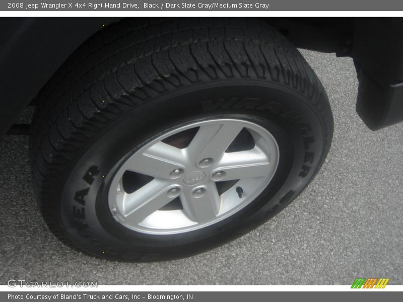 Black / Dark Slate Gray/Medium Slate Gray 2008 Jeep Wrangler X 4x4 Right Hand Drive