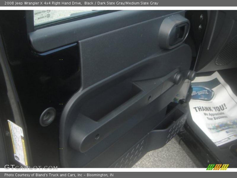 Black / Dark Slate Gray/Medium Slate Gray 2008 Jeep Wrangler X 4x4 Right Hand Drive