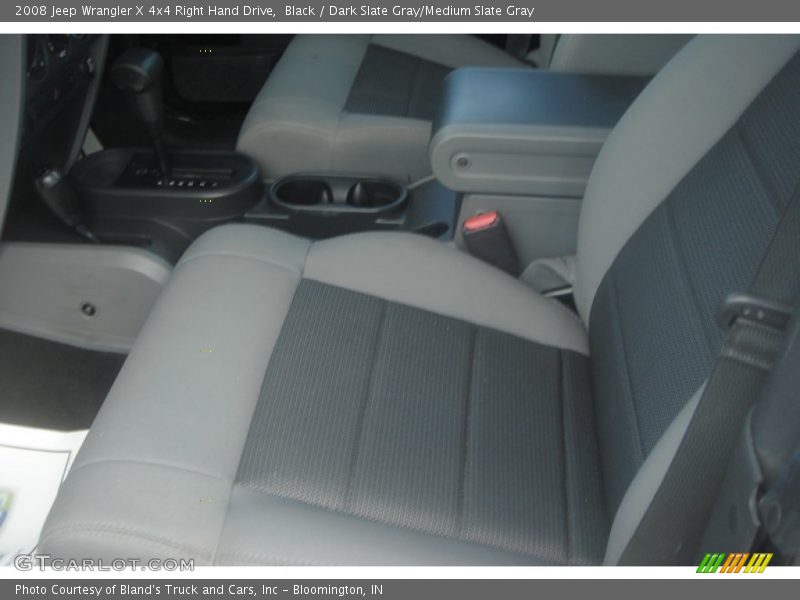 Black / Dark Slate Gray/Medium Slate Gray 2008 Jeep Wrangler X 4x4 Right Hand Drive