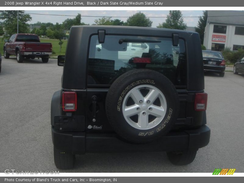 Black / Dark Slate Gray/Medium Slate Gray 2008 Jeep Wrangler X 4x4 Right Hand Drive
