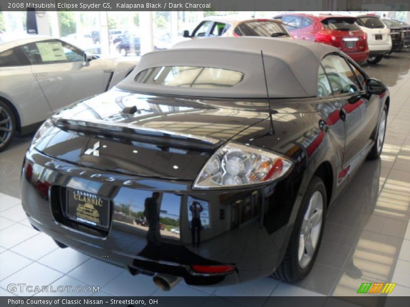 Kalapana Black / Dark Charcoal 2008 Mitsubishi Eclipse Spyder GS