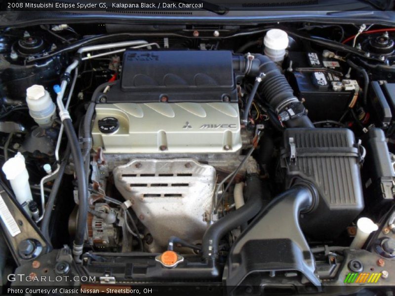  2008 Eclipse Spyder GS Engine - 2.4L SOHC 16V MIVEC Inline 4 Cylinder