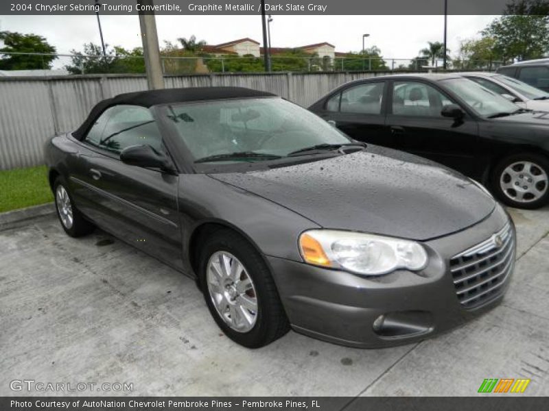 Graphite Metallic / Dark Slate Gray 2004 Chrysler Sebring Touring Convertible