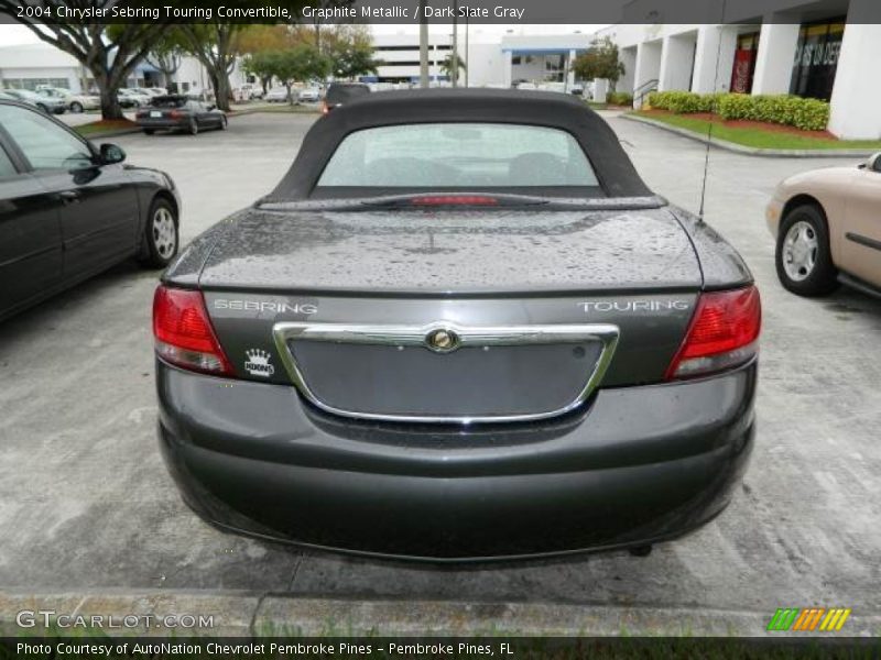 Graphite Metallic / Dark Slate Gray 2004 Chrysler Sebring Touring Convertible