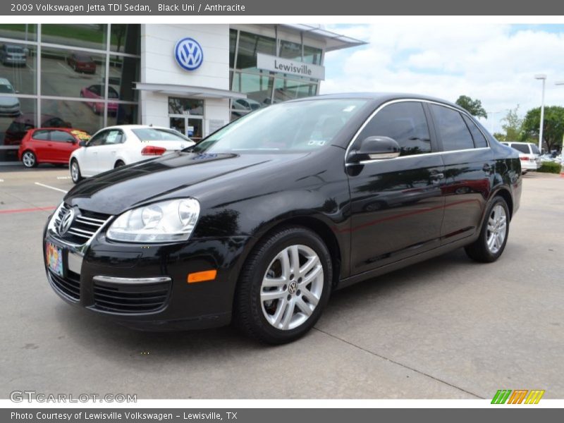 Black Uni / Anthracite 2009 Volkswagen Jetta TDI Sedan