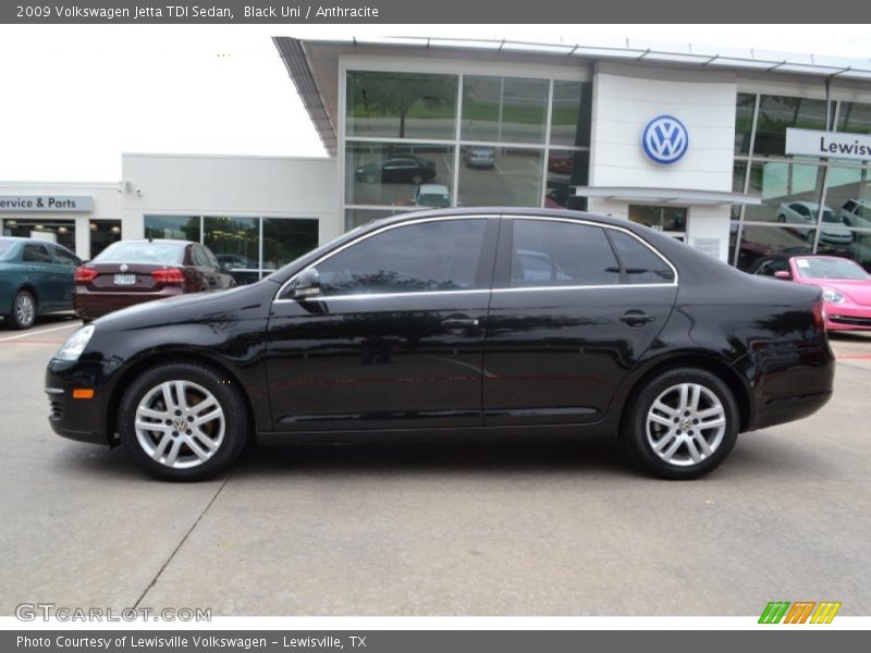 Black Uni / Anthracite 2009 Volkswagen Jetta TDI Sedan