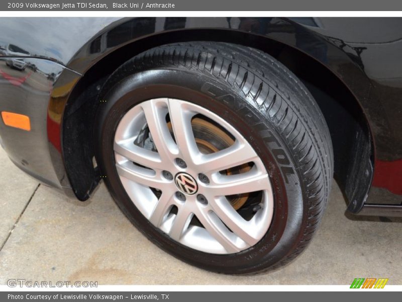 Black Uni / Anthracite 2009 Volkswagen Jetta TDI Sedan