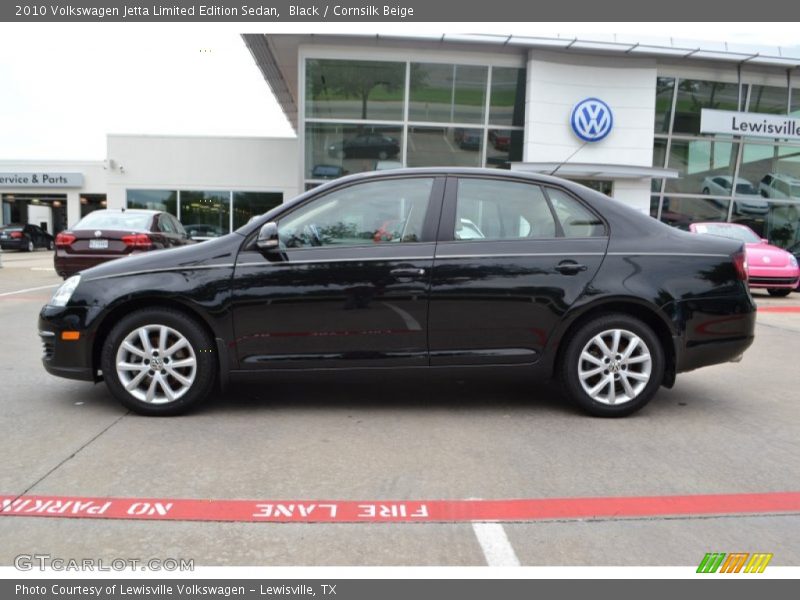 Black / Cornsilk Beige 2010 Volkswagen Jetta Limited Edition Sedan